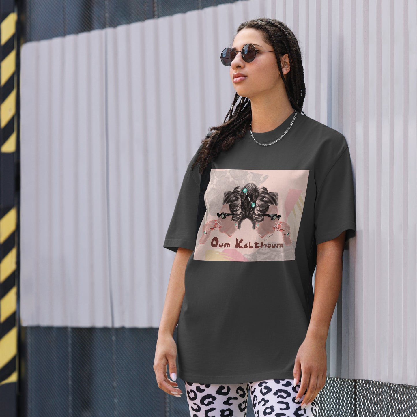 Oum Kalthoum Oversized Premium T-Shirt